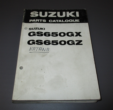Suzuki GS 650GX Part list